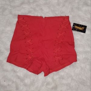 Red Mini Shorts